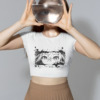 🌌 "I Can See You..." Anime Eyes Crop Top 👀✨