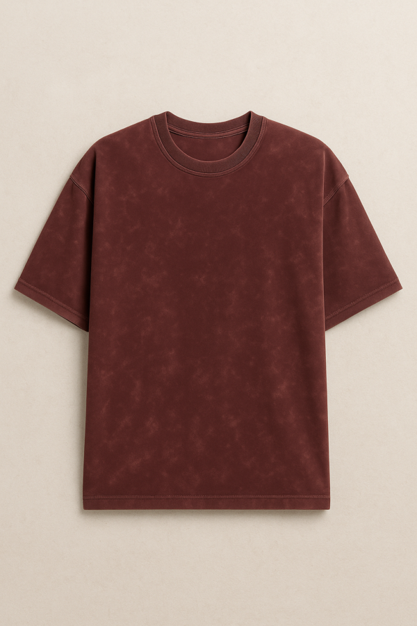 π· "Wine Rush" Acid Wash Oversized T-Shirt π