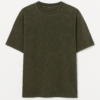 Olive Storm Oversized Acid-Wash Tee