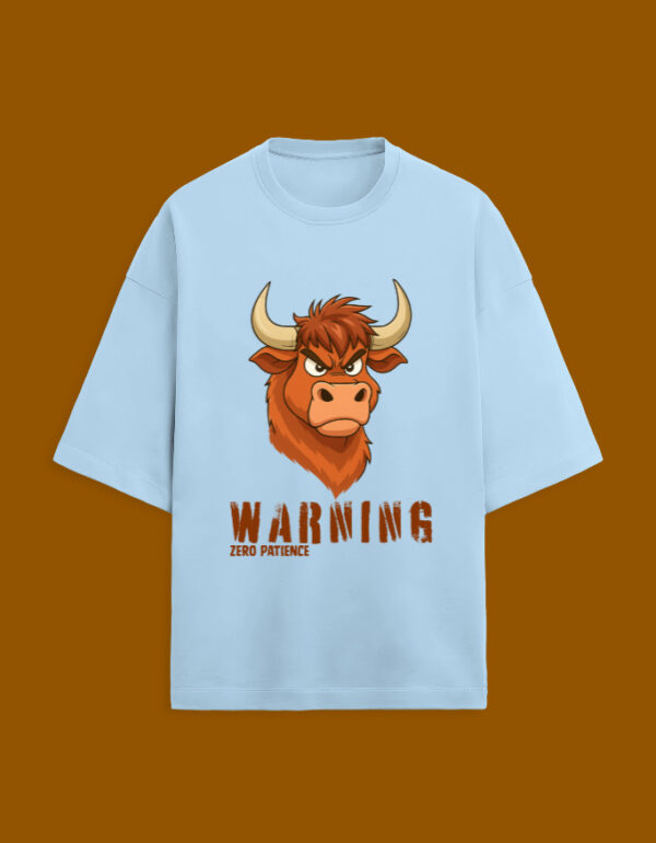 β‘ βWarning β Zero Patienceβ Oversized Tee ππ₯