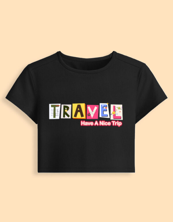 Travel Vibes Graphic Baby Tee ✈️🌍