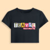 Travel Vibes Graphic Baby Tee ✈️🌍