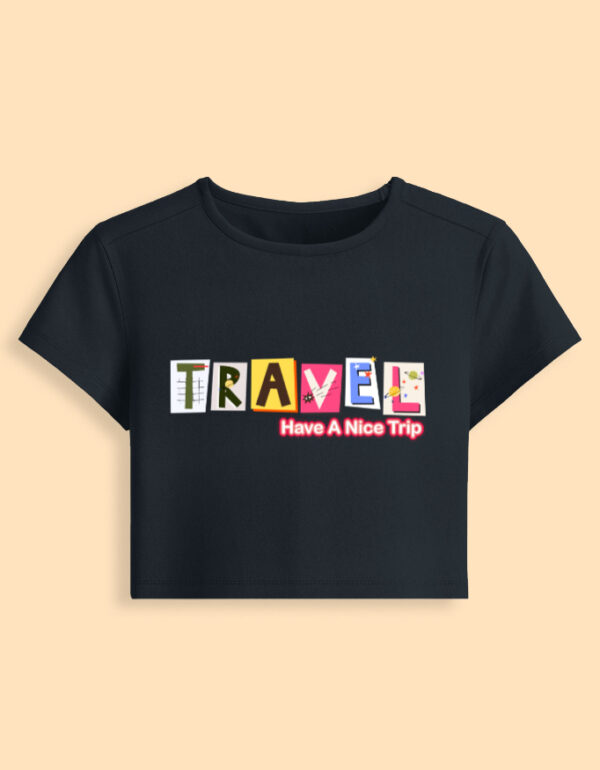 Travel Vibes Graphic Baby Tee ✈️🌍