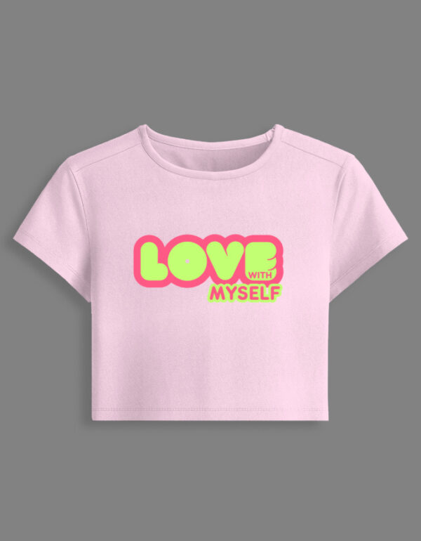 Gen-Z Self Love Crop Top โ DTF Print โก๐