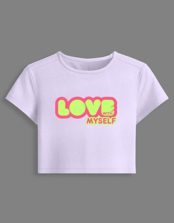 Gen-Z Self Love Crop Top โ DTF Print โก๐