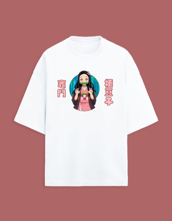 Nezuko Anime Oversized Terry T-Shirt