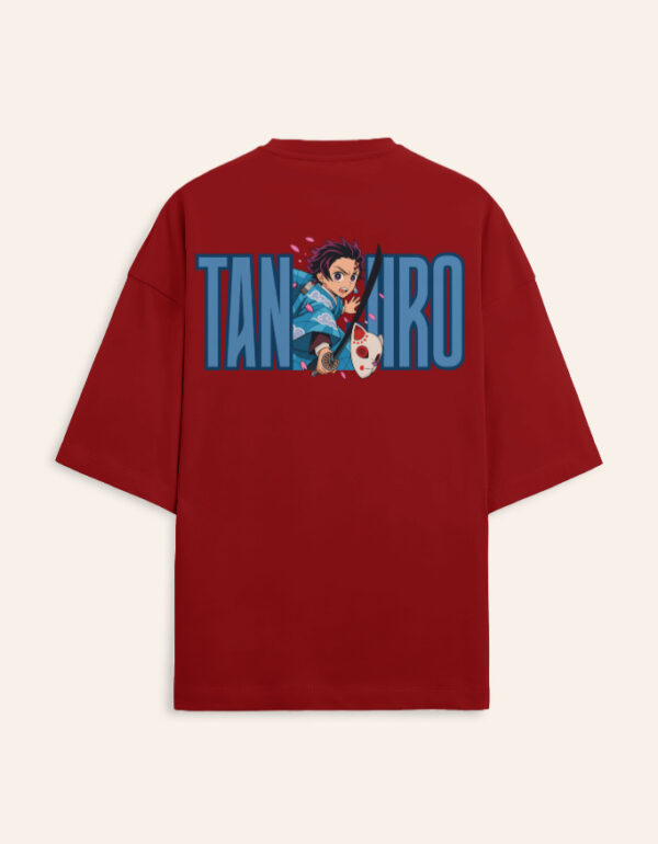 Tanjiro Anime Oversized Terry T-Shirt