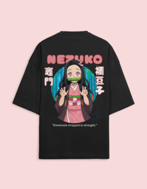 img_65146772945b27.jpg Nezuko Anime Oversized Terry T-Shirt