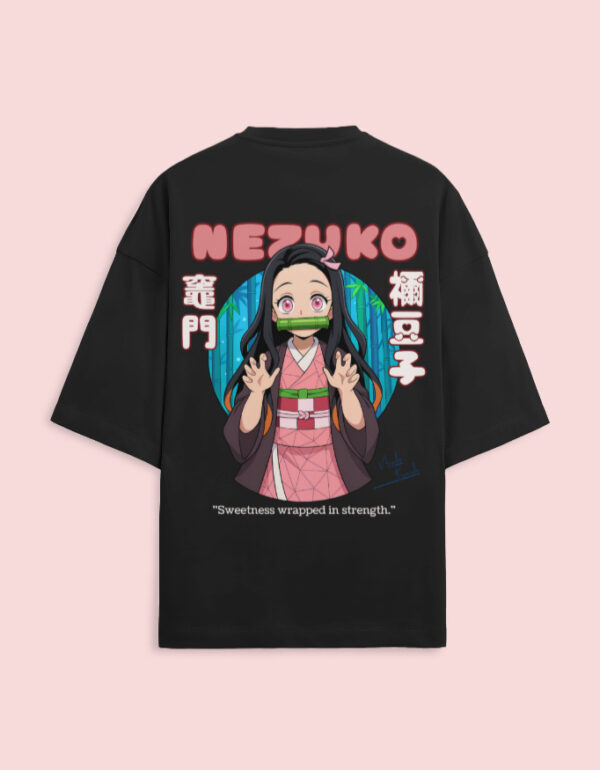 Nezuko Anime Oversized Terry T-Shirt