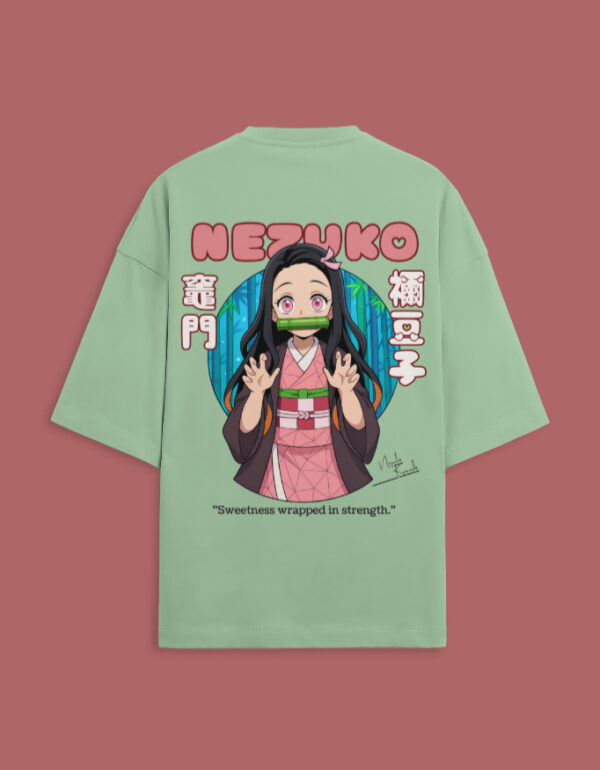 Nezuko Anime Oversized Terry T-Shirt