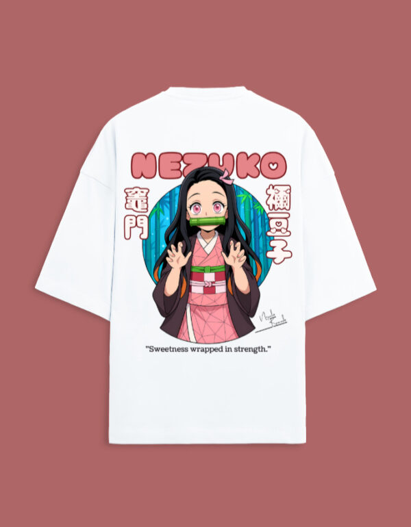 Nezuko Anime Oversized Terry T-Shirt